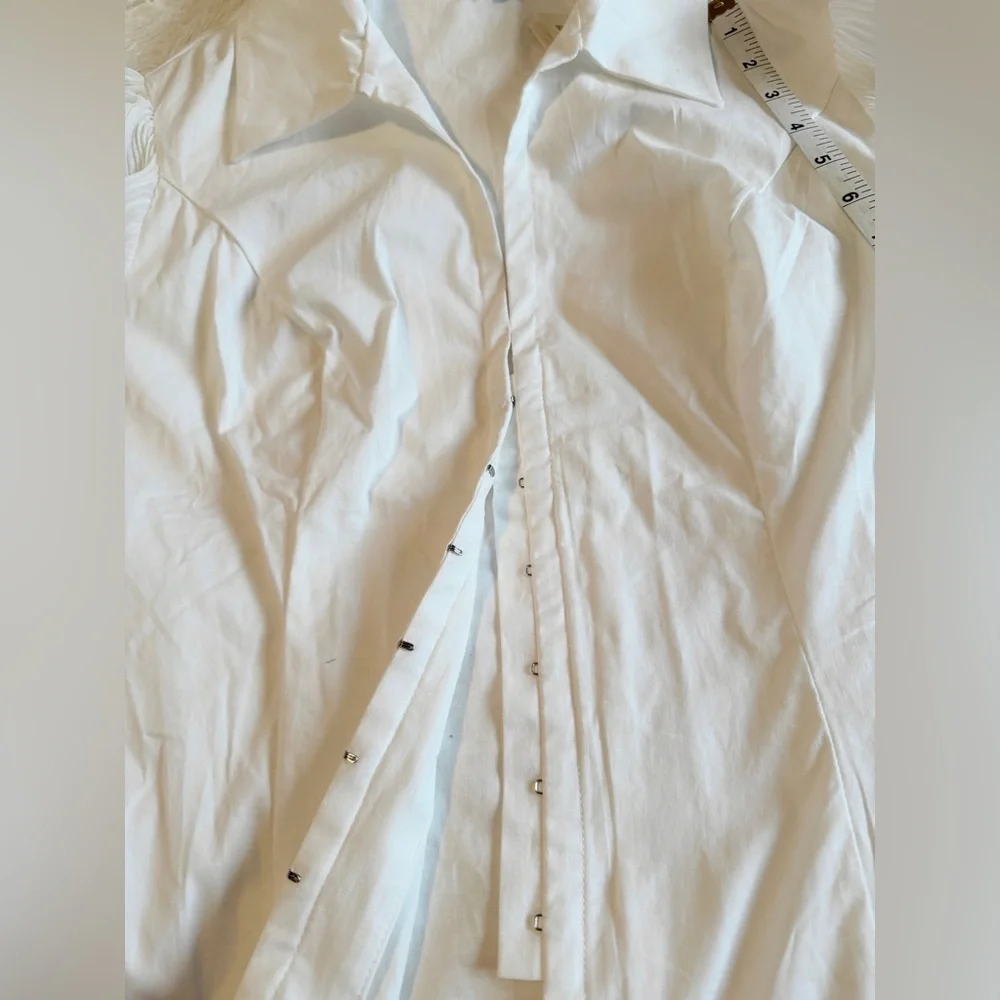 NWT Guess Cotton Button-Up Shirt - Picture 11 of 14